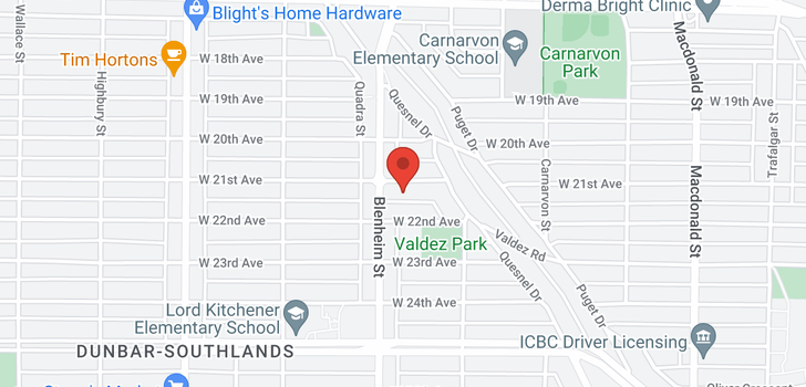 map of 3276 W 21ST AVENUE